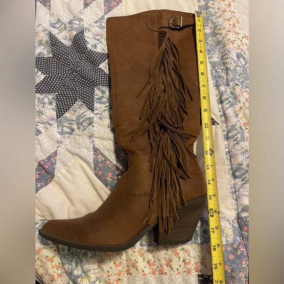 Carlos by Carlos Santana Lever fringe boots sz 10🤎 - Picture 6 of 17